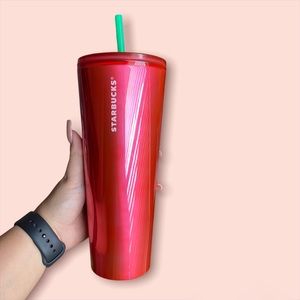 Starbucks New Summer 2022 Red Holographic Tumbler Cup